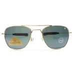 فرم آفتابی AO EYEWEAR مدل SKYMASTER طلایی شیشه دودی